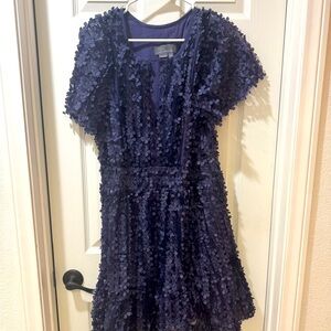 Anthropologie Midnight Blue Dress